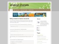 All About Charsets - Character Set Definitions and Conversions