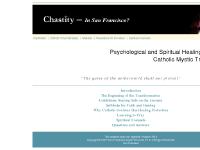 Catholic Therapy | Catholic Psychology | Catholic Psychotherapy | Psychological Healing in the Roman Catholic Mystic Tradition | Chastity -- In San Francisco?