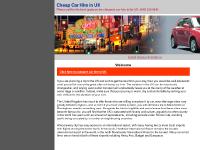 Cheap Car Hire in UK