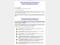 Check Cashing Business Plan 2011 - Get Started Now - Be Your Own Boss! Check Cashing Business Plan 2011 - Get Started Now - Be Your Own Boss!
