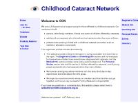 Childhood Cataract Network - Welcome! Childhood Cataract Network - Welcome!