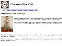 Chilterns Clock Club Chilterns Clock Club