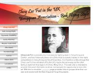 choyleefut.org.uk Choy Lee Fut, Bak Hsing Style, Dynamic Stability
