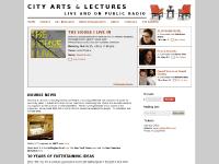 City Arts & Lectures | Live And On Public Radio City Arts & Lectures | Live And On Public Radio