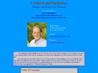 Civilized and Inclusive: Policies and Politics for Humans Civilized and Inclusive: Policies and Politics for Humans