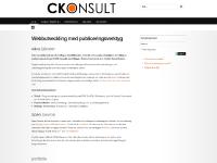 Webbutveckling med publiceringsverktyget Joomla! | CKonsult
