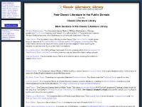 classic-literature.co.uk Classic Literature Library of Free Public Domain Books