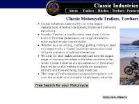 Classic Industries Yandina :: Motorcycle trailer hitch or towbar for Aprilia BMW Bowell Cagiva Can-Am Ducati Harley Davidson Honda Hyosung Kawasaki Moto Guzzi Suzuki Triumph Yamaha Vespa Victory Royal Enfield Piaggio Indian Classic Industries Yandina :: Motorcycle trailer hitch or towbar for Aprilia BMW Bowell Cagiva Can-Am Ducati Harley Davidson Honda Hyosung Kawasaki Moto Guzzi Suzuki Triumph Yamaha Vespa Victory Royal Enfield Piaggio Indian