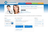 clinicalconnection.com PATIENTS & HEALTHY VOLUNTEERS, INVESTIGATORS, CROS / SPONSORS clinicalconnection.com PATIENTS & HEALTHY VOLUNTEERS, INVESTIGATORS, CROS / SPONSORS