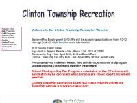 clintontwprec - Clinton Township Recreation