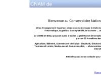 CNAM de MILLAU : Centre de formation Inter-Universitaire, Midi-Pyrénées CNAM de MILLAU : Centre de formation Inter-Universitaire, Midi-Pyrénées