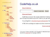 codehelp.co.uk HTML, stylesheets, DHTML codehelp.co.uk HTML, stylesheets, DHTML