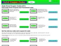 Asda Coupon Codes 2012 - 2013