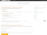code that works code that works