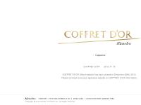 COFFRET D'OR | Kanebo COSMETICS
