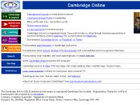 Cambridge Online | Computer Access for All Cambridge Online | Computer Access for All