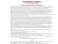 Communication Practices for work, love, and liberation Communication Practices for work, love, and liberation