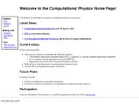 Computational Physics comp-phys.org