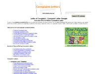 complaintletter.net free complaint letter templates, fill in the blank complaint letters, how to write a complaint letter complaintletter.net free complaint letter templates, fill in the blank complaint letters, how to write a complaint letter