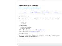 Computer Market Research – UK Sector Report Computer Market Research – UK Sector Report