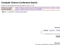 Conference Search Conference Search