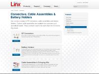 Connectors, Cable Assemblies & Battery Holders | Linx Technologies: Wireless Made Simple