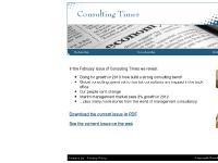 Consulting Times - Monthly e-magazine for the management consulting industry Consulting Times - Monthly e-magazine for the management consulting industry