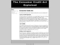 Consumer Credit Act Explained Consumer Credit Act Explained