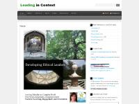 contextleading.co.uk Ethics, Trends, Leadership Development contextleading.co.uk Ethics, Trends, Leadership Development