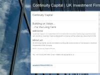 Continuity Capital | UK Investment Firm Continuity Capital | UK Investment Firm