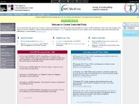 Current Controlled Trials - Clinical Trial Search. ISRCTN numbering scheme. Database