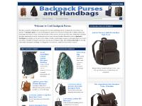 Backpack Purse, Backpack Handbags, Leather Backpack Purse---Find them Here!