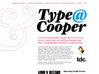 coopertype.org Cooper Union, typeface design, Cooper