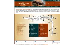 copperguttershop.com The Gutter Shop offers copper gutters and copper gutter parts like elbows, copper end caps, copper outlets