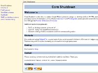 Welcome to Core Shutdown