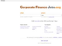 corporatefinancejobs.org Corporate Finance, USA, job search