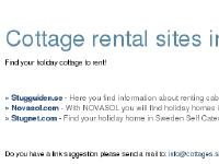 cottages.se » Stugguiden.se, » Novasol.com, » Stugnet.com cottages.se » Stugguiden.se, » Novasol.com, » Stugnet.com