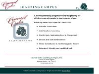 Council Oaks Learning Campus - a developmentally progressive learning facility Council Oaks Learning Campus - a developmentally progressive learning facility