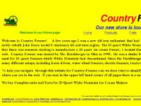 countryfreezers.com 20 quart white mountain, John Deere Ice cream freezer, hit miss