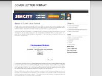 Cover Letter Format Cover Letter Format