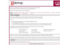 Gateway's CPD Service Gateway's CPD Service