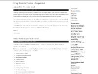 Craig Brewster: Senior UX specialist Craig Brewster: Senior UX specialist