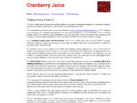Cranberry Juice Cranberry Juice