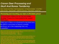 Craven Deer Processing and Skull And Bones Taxidermy Craven Deer Processing and Skull And Bones Taxidermy