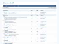 criticalsecurity.net Critical Security.NET, Forums, Calendar criticalsecurity.net Critical Security.NET, Forums, Calendar