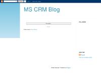 MS CRM Blog MS CRM Blog