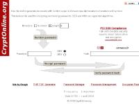 Online password generator and crypter - CryptOnline.org