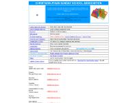 Christadelphian Sunday School Association Christadelphian Sunday School Association