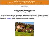 2010 CTEQ - MCnet Summer School