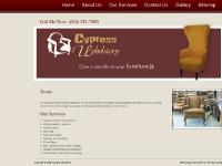 cypressupholstery.ca upholstery service Vancouver, upholstery repairs, Furniture Repair in BC